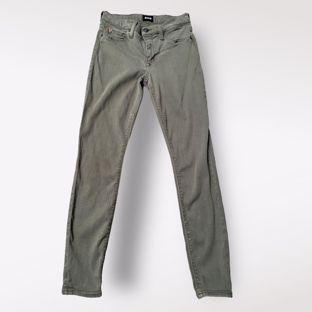 Women's Hudson Natalie Super Skinny Jeans, Mid Rise - Army Green, Size 27